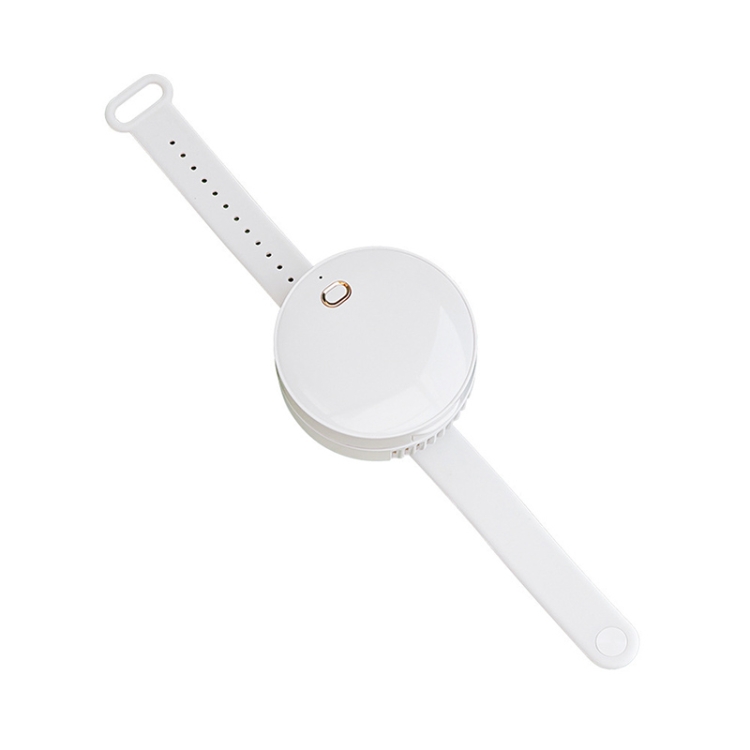 

G3 Portable Outdoor Kids USB Mini Mirror Leafless Watch Fan(White)