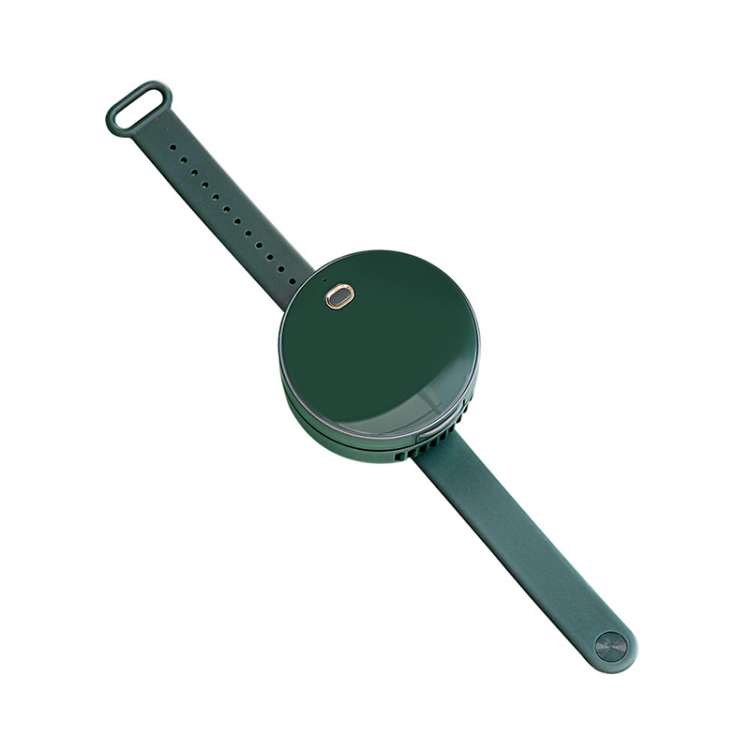 

G3 Portable Outdoor Kids USB Mini Mirror Leafless Watch Fan(Green)