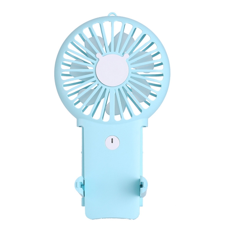 

P9 Mobile Phone Holder Mini Fan Outdoor Children Hanging Neck USB Fan(Blue)