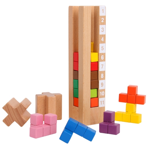 

Educational Tower Tetris Puzzle Logical Thinking Intelligence Training Building Blocks Children Clearance Toys