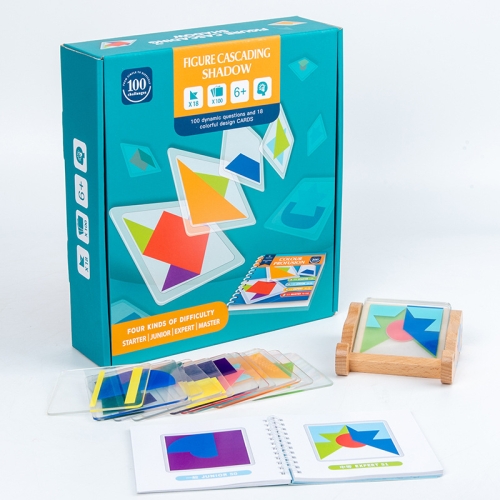 

Figure Layered Overlap Desktop Game Children Logical Thinking Training Tangram Toys