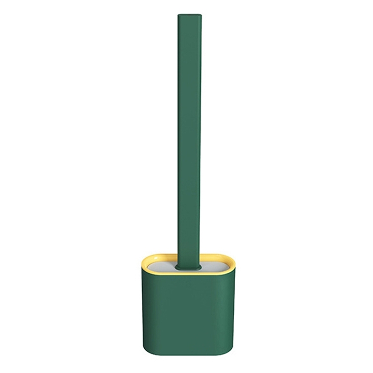 

2 PCS Household Long Handle Soft Plastic Gap Toilet Brush TPR Decontamination Cleaning Brush(Green)
