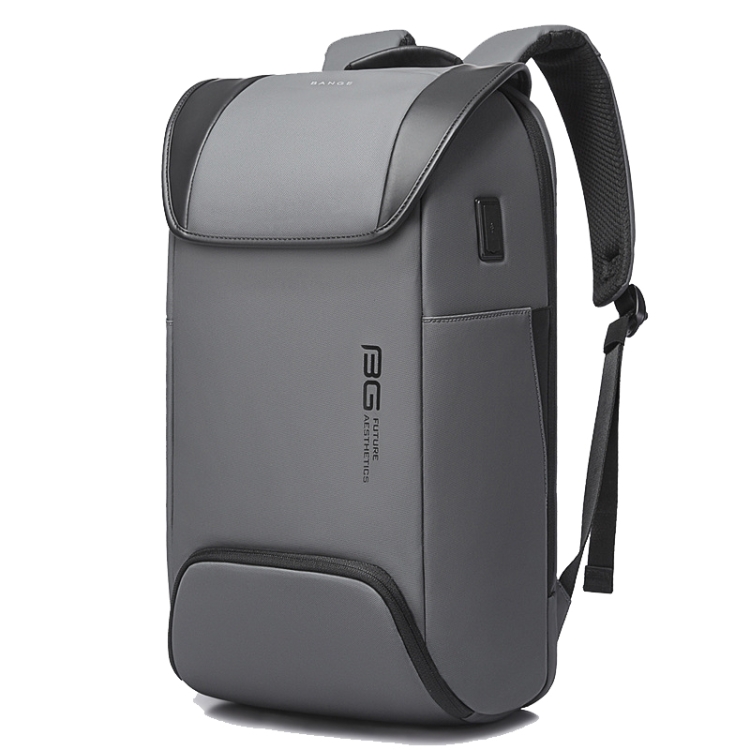 

BANGE Men Anti-Theft Backpack Waterproof Large-Capacity Backpack Computer Bag(Gray)
