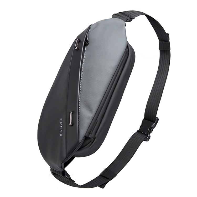 

BANGE BG-7295 Men Waterproof Business Casual Chest Bag Messenger Bag(Gray)