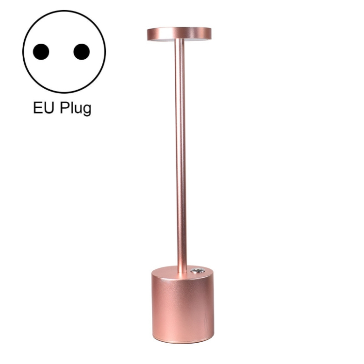 

JB-TD003 I-Shaped Table Lamp Creative Decoration Retro Dining Room Bar Table Lamp, Specification: EU Plug(Rose Gold)