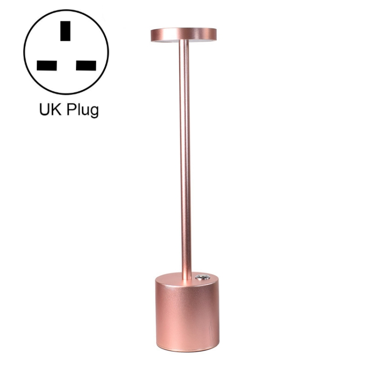 

JB-TD003 I-Shaped Table Lamp Creative Decoration Retro Dining Room Bar Table Lamp, Specification: UK Plug(Rose Gold)