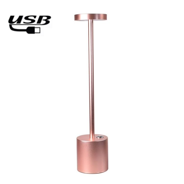

JB-TD003 I-Shaped Table Lamp Creative Decoration Retro Dining Room Bar Table Lamp, Specification: USB(Rose Gold)