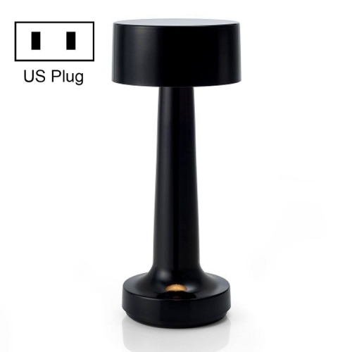 

JB-TD10 LED Charging Bar Table Lamp Retro Creative Bar Cafe Restaurant Simple Bedside Night Light, Specification: US Plug(Black)