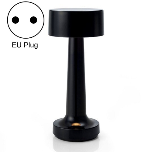

JB-TD10 LED Charging Bar Table Lamp Retro Creative Bar Cafe Restaurant Simple Bedside Night Light, Specification: EU Plug(Black)