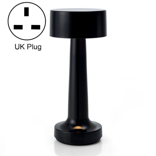 

JB-TD10 LED Charging Bar Table Lamp Retro Creative Bar Cafe Restaurant Simple Bedside Night Light, Specification: UK Plug(Black)