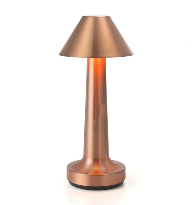 

JB-TD001 LED Touch Table Lamp Cafe Restaurant Decoration Night Light, Specification: US Plug(Red Copper)