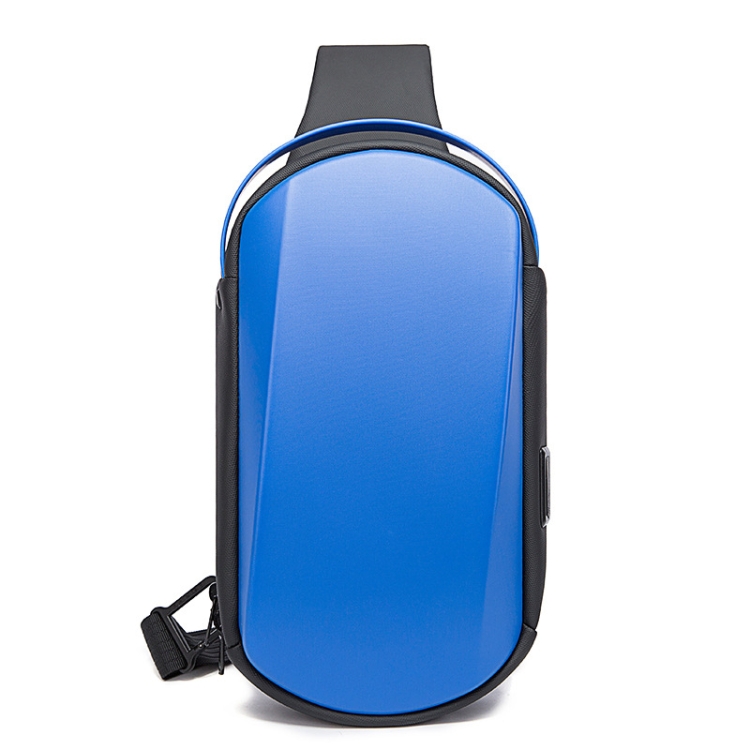 

BANGE BG-7256 Men Chest Bag Waterproof EVA Hard Shell Messenger Bag(Blue)