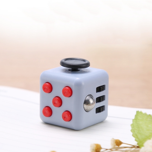 

3 PCS Decompression Cube Toy Adult Decompression Dice, Colour: Gray + Red And Black