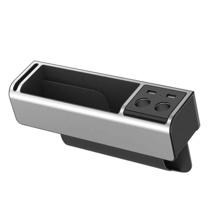 

Car Multifunctional Seat Gap Non-slip Storage Box, Physical dimension: Charging(Silver)