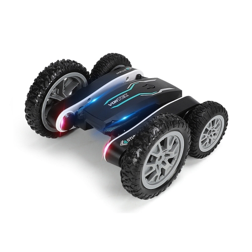 

1:24 2.4G Flowering Stunt Car RC Double Deformation Remote Control Car Twisting Rotating Toy Car(Black)