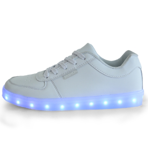 

Children Luminous Low-Cut Shoes USB Charging LED Luminous Shoes, Size: 27(White)