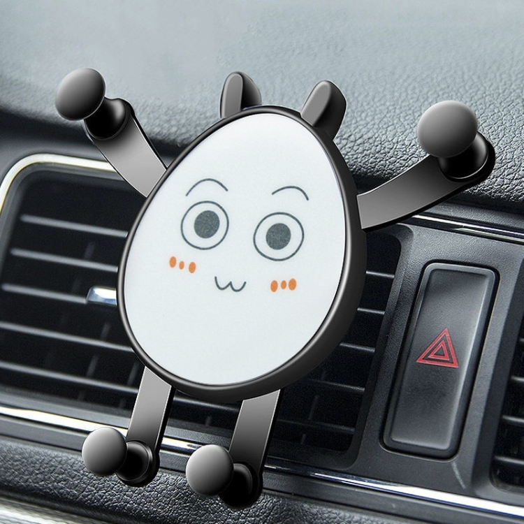 

2 PCS Car Air Outlet Navigation Support Clip Car Cartoon Gravity Mobile Phone Holder(Little Love)