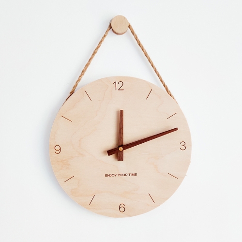 

10 inch Scale Version Wooden Sling Wall Clock Home Living Room Clock