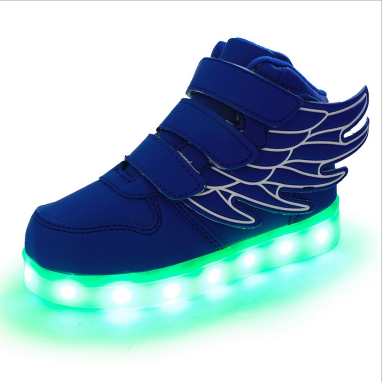 

Children Colorful Light Shoes LED Charging Luminous Shoes, Size: 36(Blue)