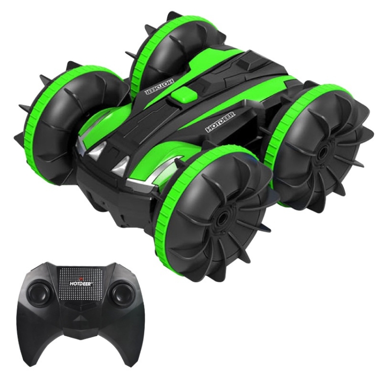 

HOTDEER 2.4G Amphibious Driving Remote Control Toy Stunt Car Small (Green)