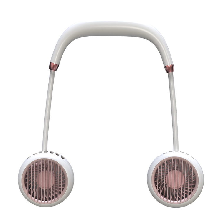 

Leafless Hanging Neck Small Fan Portable Rechargeable Outdoor Sports Fan(White)