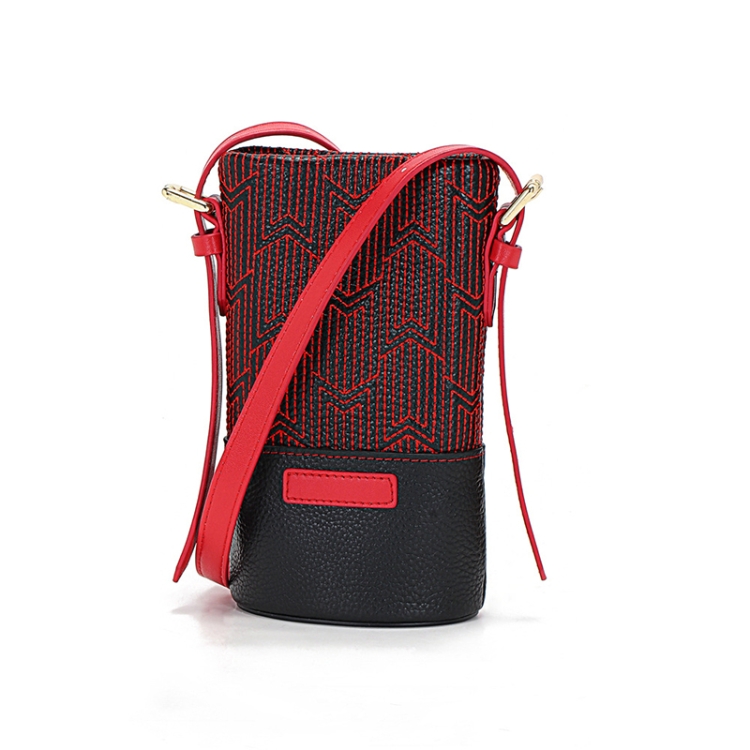 

L2032 Mini Phone Bag Retro Single Shoulder Female Bag(Red)