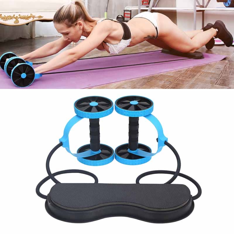 

Multifunctional Abdominal Wheel Pull Rope Home Abdominal Training Fitness Equipment （Blue）