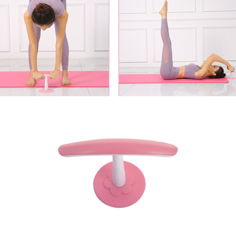 

2 PCS Sit-Up Aids Home Abdomen Beautiful Legs Fitness Equipment( Pink)