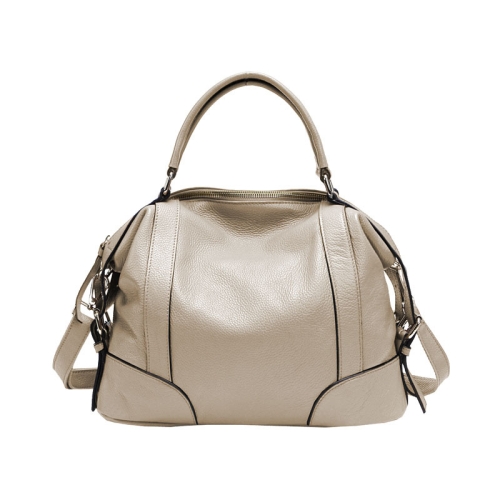 

2P1006 Ladies Single-Shoulder Leather Messenger Bag, Colour: Beige (S)