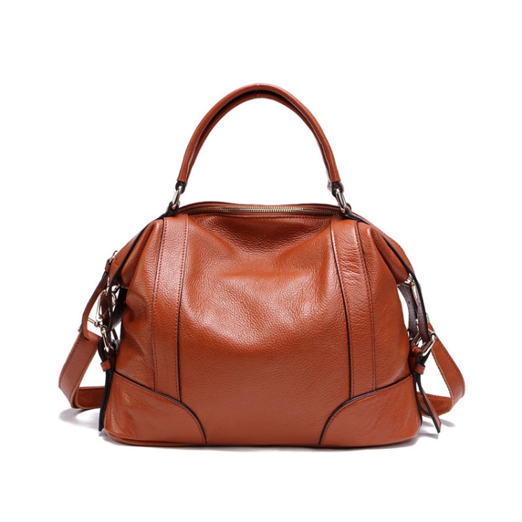

2P1006 Ladies Single-Shoulder Leather Messenger Bag, Colour: Brown (S)