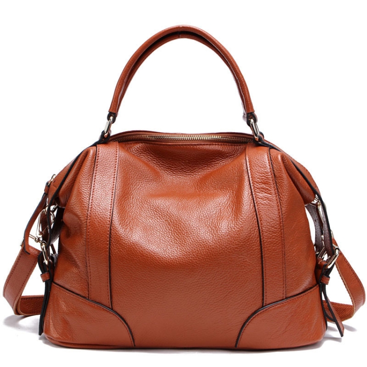 

2P1006 Ladies Single-Shoulder Leather Messenger Bag, Colour: Brown (L)