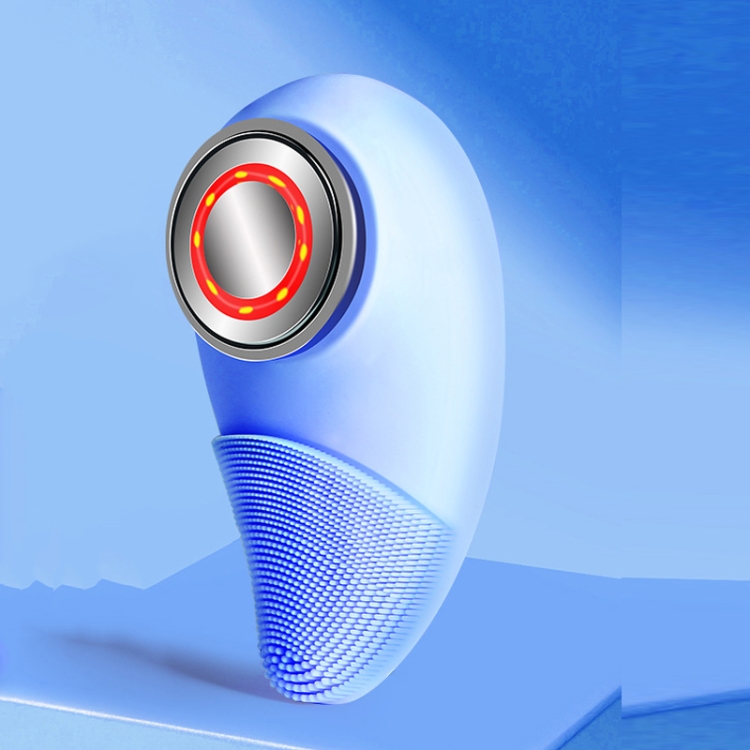 

HFT1 Silicone Facial Cleanser IPL Skin Rejuvenation Importer Massager, Colour: Refreshing Blue (Upgrade)