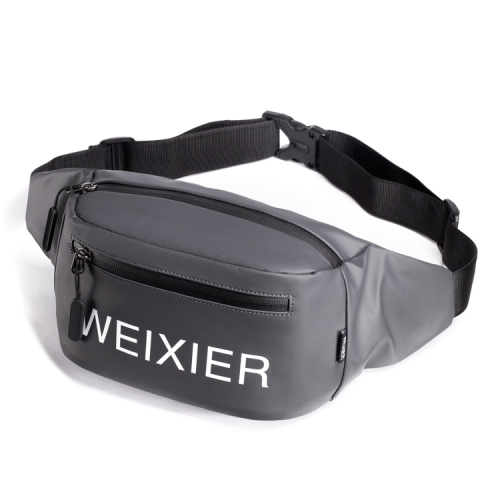 

WEIXIER 9542 Sports Running Waist Bag Multi-Function Outdoor Waterproof Mobile Phone Bag Chest Bag(Gray)