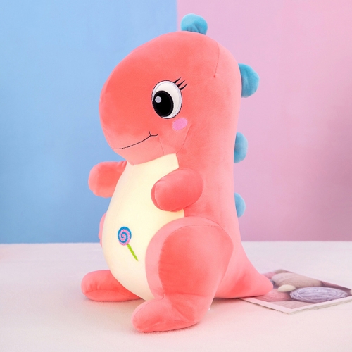 

3 PCS Dinosaur Doll Tyrannosaurus Plush Toy Big Eye Dragon Pillow For Children, Size: Height: 30cm(Pink)