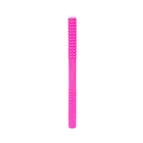 

CYG001 4 PCS Baby Silicone Teether Hollow Teething Tube Children Anti-eating Hand Molar Stick(Pink)