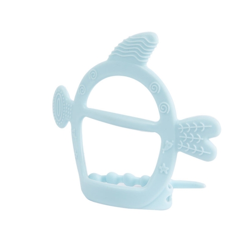 

M010075 4 PCS Baby Silicone Teether Toys Baby Molar Sticks Maternal and Child Products(Blue)
