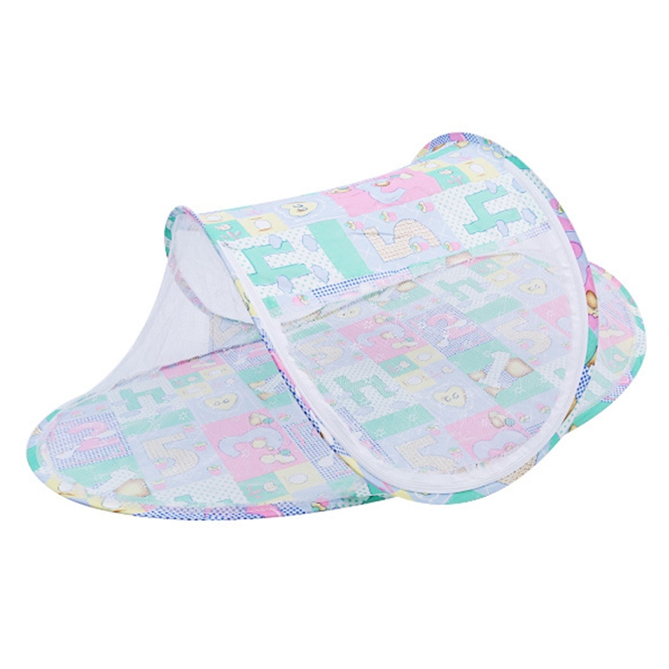 

WZ-001 2 PCS Multifunctional Cartoon Boat-shaped Children Folding Zipper Mosquito Net(Green)