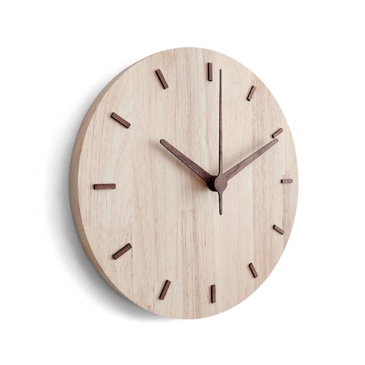 

Solid Wooden Wall Clock Home Living Room Wall Clock Decorative Clock