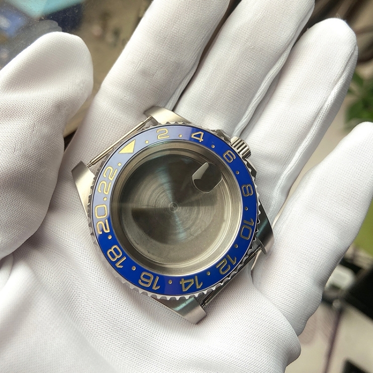 

For Rolex 2813/8215/2836/3804/8200 GMT Watch Case For Rolex 2813/8215/2836/3804/8200, Colour: GMT Blue and Yellow Ceramic