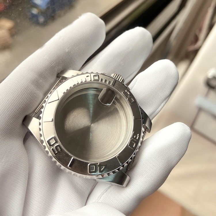 

For Rolex 2813/8215/2836/3804/8200 GMT Watch Case For Rolex 2813/8215/2836/3804/8200, Colour: SUB Silver Aluminum Ring
