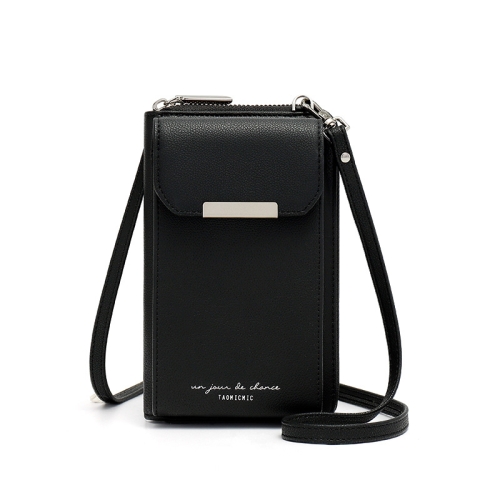

T6035 Multifunctional Lady Shoulder Bag Mini Messenger Mobile Phone Bag(Black)