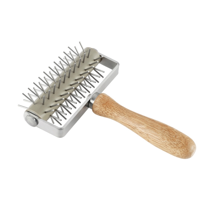 

Stainless Steel Rolling Pin Pizza Puncher Snacks Baking Utensils