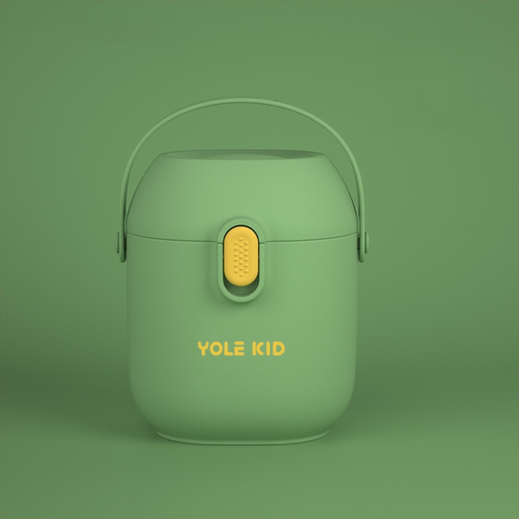 

2 PCS YOLE KID Baby Milk Powder Box Large-Capacity Portable Out-Packing Gimi Powder Box Baby Food Supplement Storage Sealed Tank(Matcha Green)