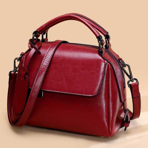 

553088 Niche Shoulder Bag Handbag Lady Messenger Bag(Red Wine)