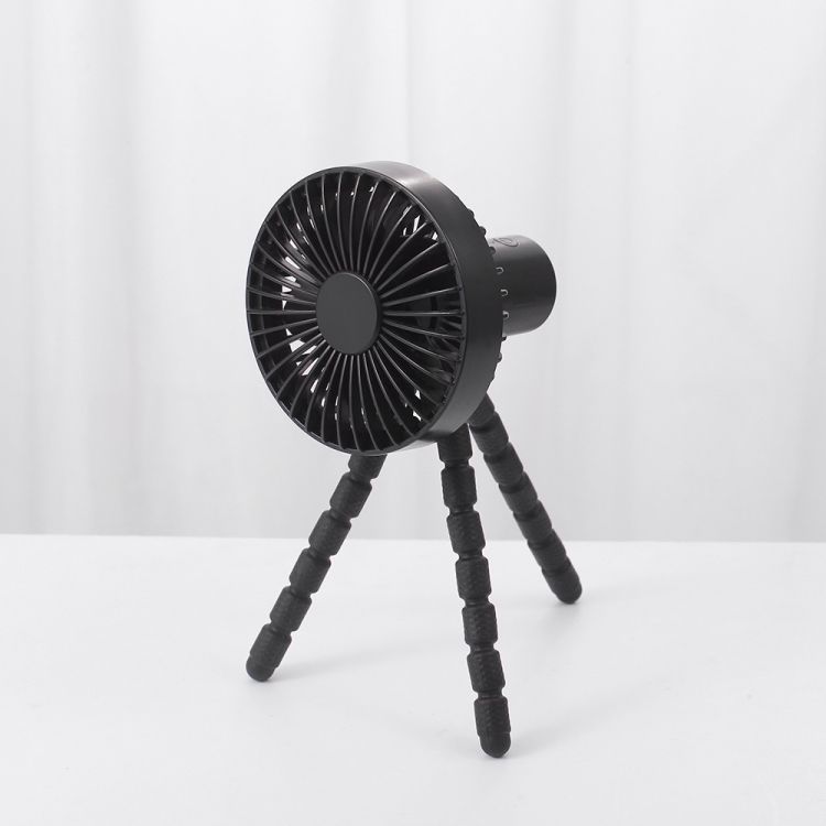 

F1010 Tripod Fan Mobile Phone Holder And Multi-scene Fan(Black)