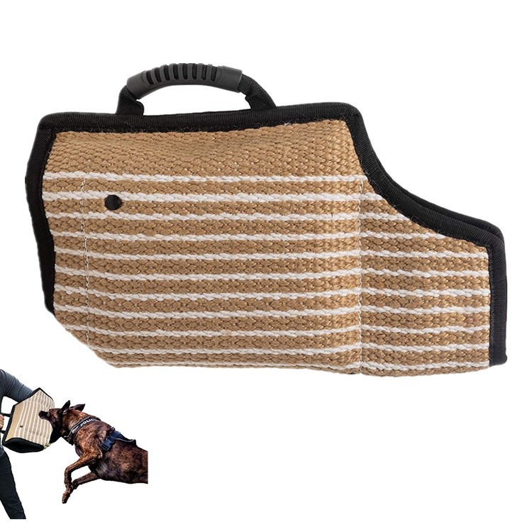

Dog Training Black-Edged Rough-Grained Jute Fluttering Sleeves Protector