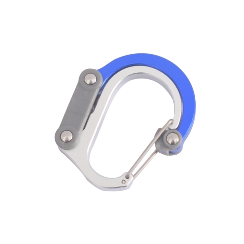 

Multifunctional Carabiner Aluminum Alloy D-Type Outdoor Products Quick-Hanging Buckle(Blue)
