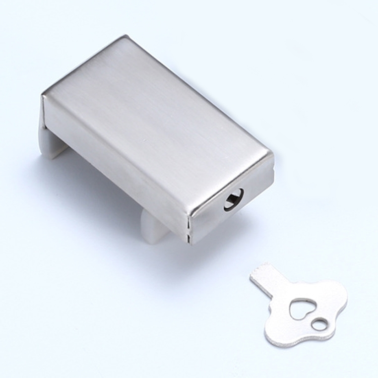 

2 PCS Aluminum Screen Window Door Lock Child Protection Safety Lock Anti-theft Stopper(One-word Key)