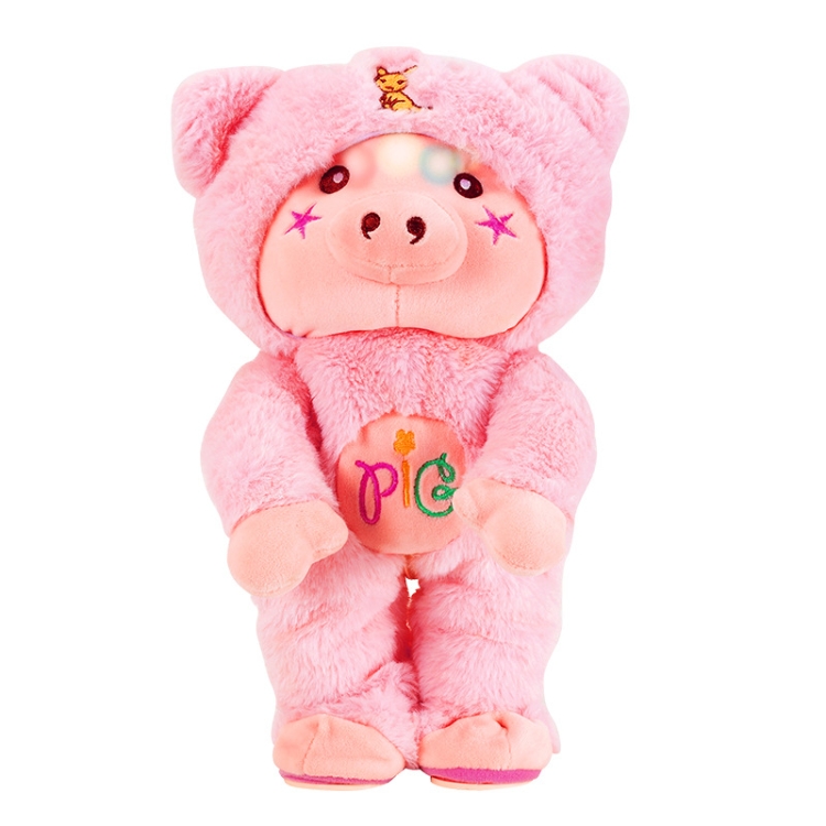 

Children Plush Toys Electric Dolls Birthday Gifts Dolls Cartoons Recording Learning To Speak Dancing Toys(Pink)