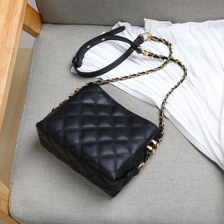 

Crossbody Chain Bag All-Match Shoulder Bag(Black)